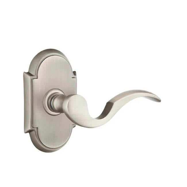 Emtek - Privacy, No.8 Rosette, Cortina Lever, LH, US15A - Pewter