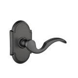 Emtek - Privacy, No.8 Rosette, Cortina Lever, RH, US19 - Flat Black
