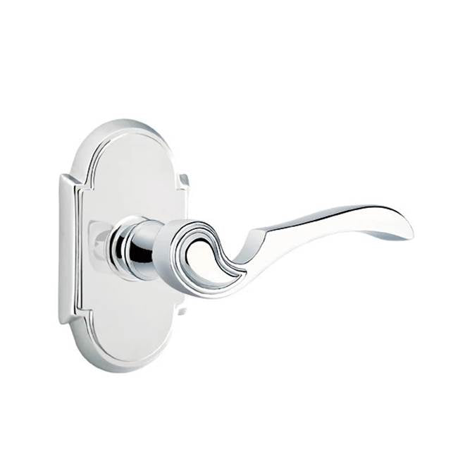 Emtek - Concealed, Privacy, No.8 Rosette, Coventry Lever, US26 - Polished Chrome