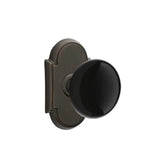 Emtek - Privacy, No.8 Rosette, Ebony Knob, US10B - Oil Rubbed Bronze