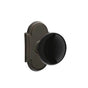 Emtek - Concealed, Privacy, No.8 Rosette, Ebony Knob, US10B - Oil Rubbed Bronze