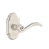 Emtek - Privacy, No.8 Rosette, Elan Lever, RH, US15 - Satin Nickel