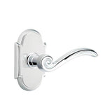 Emtek - Privacy, No.8 Rosette, Elan Lever, LH, US26 - Polished Chrome