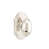 Emtek - Concealed, Passage, No.8 Rosette, Egg Knob, US14 - Polished Nickel