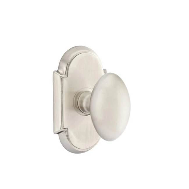 Emtek - Dummy, No.8 Rosette, Egg Knob, US15 - Satin Nickel