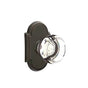 Emtek - Privacy, No.8 Rosette, Georgetown Crystal Knob, US10B - Oil Rubbed Bronze