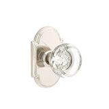 Emtek - Privacy, No.8 Rosette, Georgetown Crystal Knob, US14 - Polished Nickel