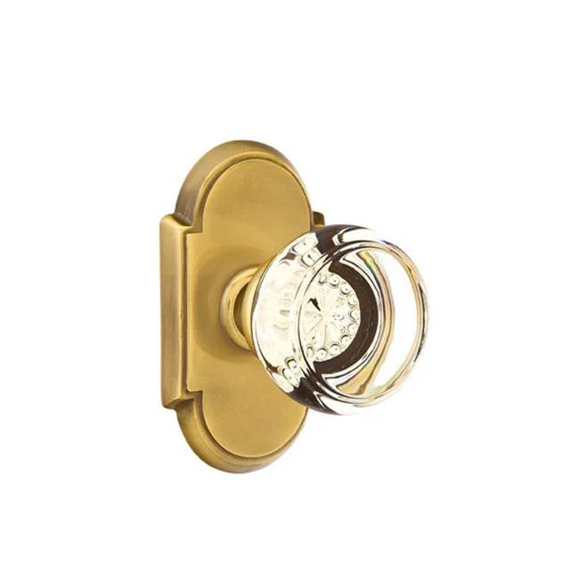 Emtek - Privacy, No.8 Rosette, Georgetown Crystal Knob, US7 - French Antique