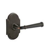 Emtek - Privacy, No.8 Rosette, Merrimack Lever, RH, US10B - Oil Rubbed Bronze