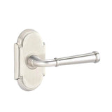 Emtek - Concealed, Passage, No.8 Rosette, Merrimack Lever, US15 - Satin Nickel