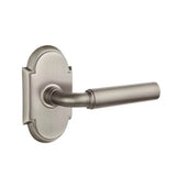 Emtek - Privacy, No.8 Rosette, Manning Lever, RH, US15A - Pewter