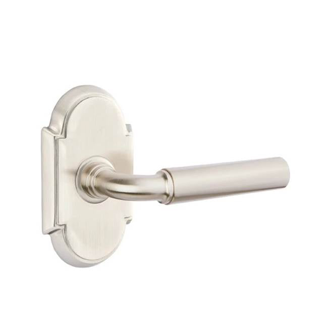 Emtek - Concealed, Passage, No.8 Rosette, Manning Lever, US15 - Satin Nickel