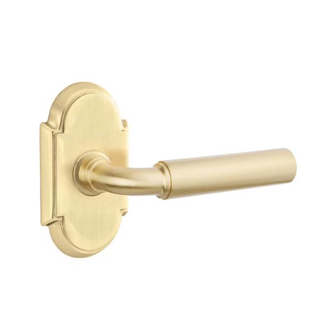 Emtek - Dummy, No.8 Rosette, Manning Lever, US4 - Satin Brass
