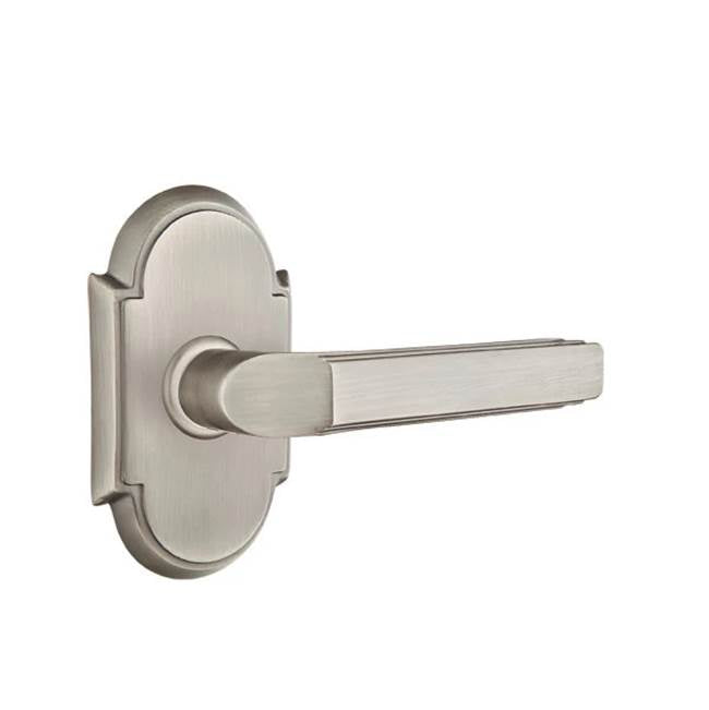 Emtek - Dummy, No.8 Rosette, Milano Lever, US15A - Pewter