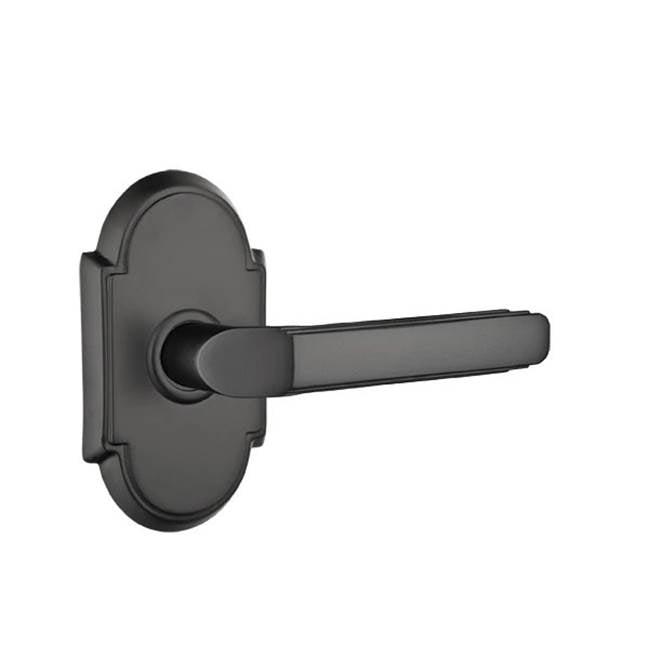 Emtek - Concealed, Passage, No.8 Rosette, Milano Lever, US19 - Flat Black
