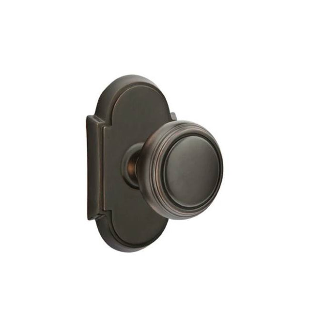 Emtek - Concealed, Passage, No.8 Rosette, Norwich Knob, US10B - Oil Rubbed Bronze