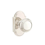 Emtek - Concealed, Passage, No.8 Rosette, Norwich Knob, US14 - Polished Nickel