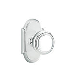 Emtek - Concealed, Passage, No.8 Rosette, Norwich Knob, US26 - Polished Chrome