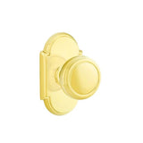Emtek - Concealed, Passage, No.8 Rosette, Norwich Knob, US3 Lifetime - Polished Brass