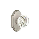 Emtek - Privacy, No.8 Rosette, Old Town Crystal Knob, US15A - Pewter