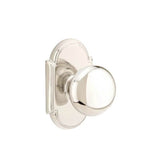 Emtek - Concealed, Passage, No.8 Rosette, Providence Knob, US14 - Polished Nickel