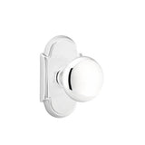 Emtek - Concealed, Passage, No.8 Rosette, Providence Knob, US26 - Polished Chrome