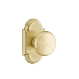 Emtek - Concealed, Passage, No.8 Rosette, Providence Knob, US4 - Satin Brass