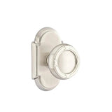Emtek - Concealed, Passage, No.8 Rosette, Ribbon and Reed Knob, US15 - Satin Nickel