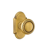 Emtek - Concealed, Passage, No.8 Rosette, Rope Knob, US7 - French Antique