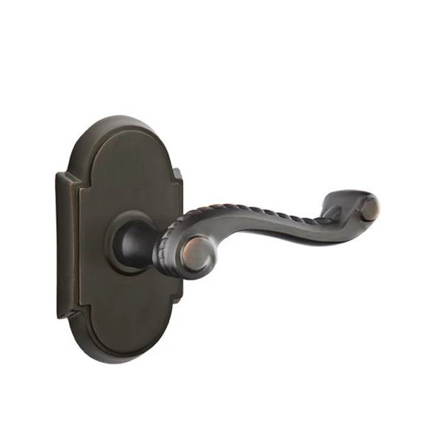 Emtek - Privacy, No.8 Rosette, Rope Lever, LH, US10B - Oil Rubbed Bronze
