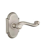 Emtek - Privacy, No.8 Rosette, Rope Lever, LH, US15A - Pewter