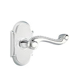 Emtek - Passage, No.8 Rosette, Rope Lever, RH, US26 - Polished Chrome