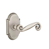 Emtek - Passage, No.8 Rosette, Rustic Lever, RH, US15A - Pewter