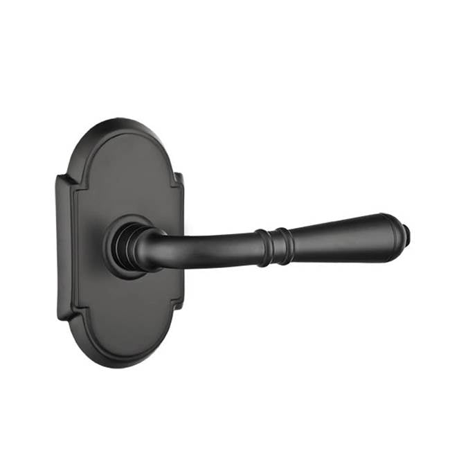 Emtek - Passage, No.8 Rosette, Turino Lever, RH, US19 - Flat Black