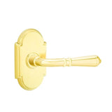 Emtek - Passage, No.8 Rosette, Turino Lever, RH, US3 Lifetime - Polished Brass