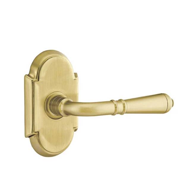 Emtek - Dummy, No.8 Rosette, Turino Lever, US4 - Satin Brass