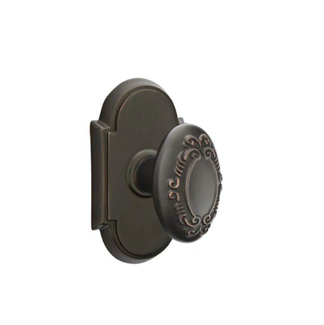Emtek - Concealed, Passage, No.8 Rosette, Victoria Knob, US10B - Oil Rubbed Bronze