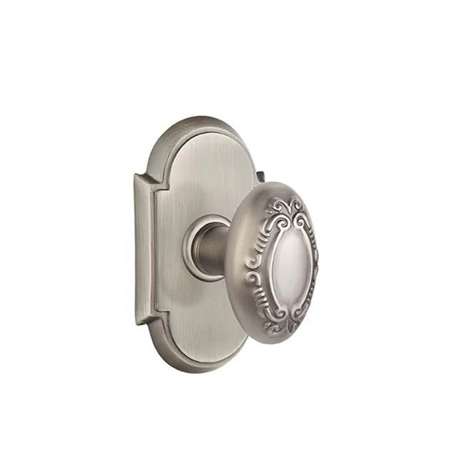 Emtek - Concealed, Passage, No.8 Rosette, Victoria Knob, US15A - Pewter