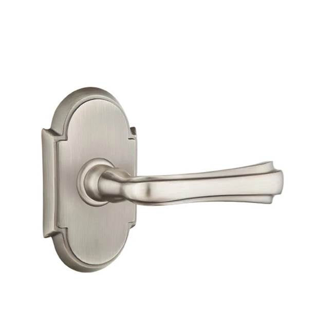 Emtek - Privacy, No.8 Rosette, Wembley Lever, LH, US15A - Pewter