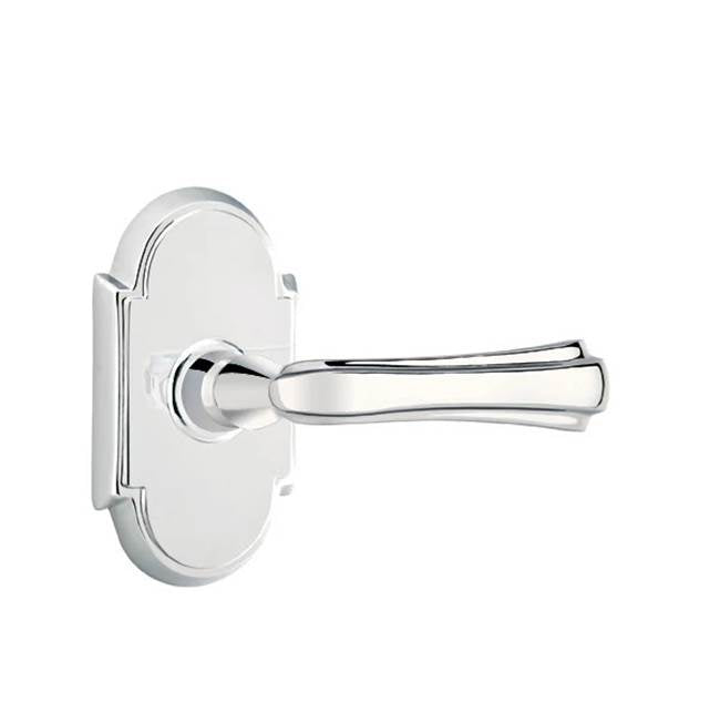 Emtek - Privacy, No.8 Rosette, Wembley Lever, LH, US26 - Polished Chrome