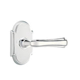 Emtek - Privacy, No.8 Rosette, Wembley Lever, LH, US26 - Polished Chrome