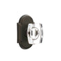 Emtek - Privacy, No.8 Rosette, Windsor Crystal Knob, US10B - Oil Rubbed Bronze