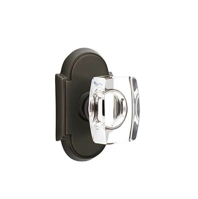 Emtek - Passage, No.8 Rosette, Windsor Crystal Knob, US10B - Oil Rubbed Bronze