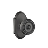 Emtek - Concealed, Privacy, No.8 Rosette, Waverly Knob, US19 - Flat Black