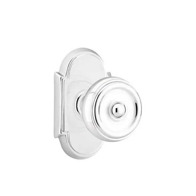 Emtek - Passage, No.8 Rosette, Waverly Knob, US26 - Polished Chrome