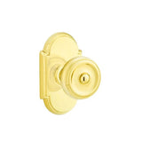 Emtek - Passage, No.8 Rosette, Waverly Knob, US3 Lifetime - Polished Brass