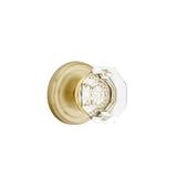 Emtek - Concealed, Privacy, Regular Rosette, Old Town Crystal Knob, US4 - Satin Brass