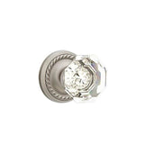 Emtek - Passage, Rope Rosette, Old Town Crystal Knob, US15A - Pewter