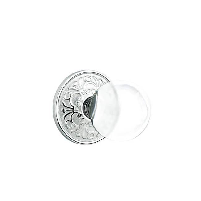 Emtek - Concealed, Passage, Lancaster Rosette, Bristol Knob, US26 - Polished Chrome