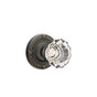 Emtek - Dummy, Ribbon and Reed Rosette, Astoria Crystal Knob, US10B - Oil Rubbed Bronze